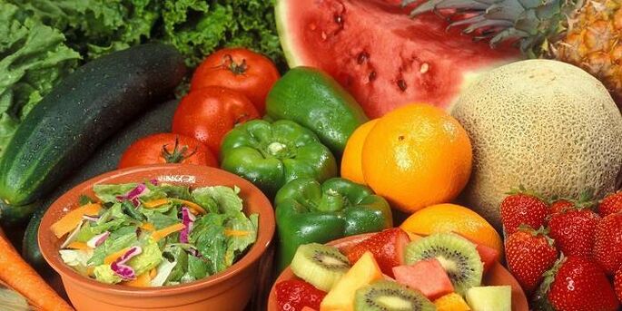 frutta e verdura per la gotta